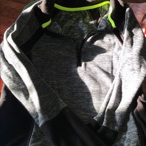 A fleece quarter zip up